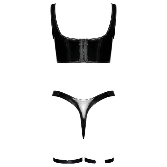 Black Level - lakādas kleitu komplekts (melna)