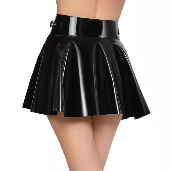 Black Level - plisēta mini svārki melni - L