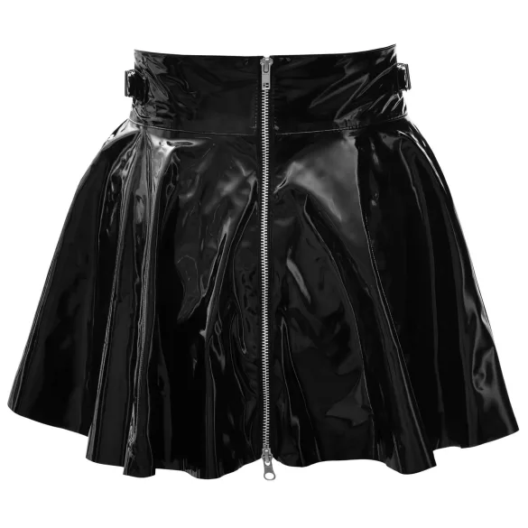 Black Level - plisēta mini svārki melni - L
