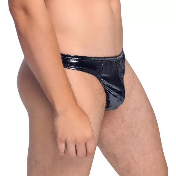 Black Level - vīriešu stringi klasiskie lakoti melni