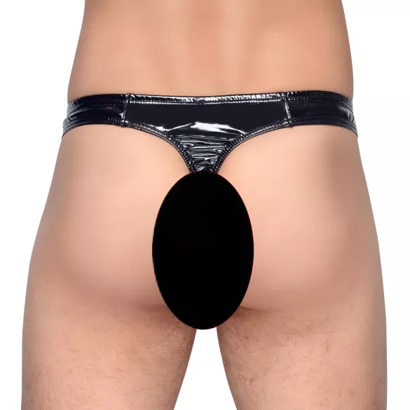 Black Level - vīriešu stringi klasiskie lakoti melni - M