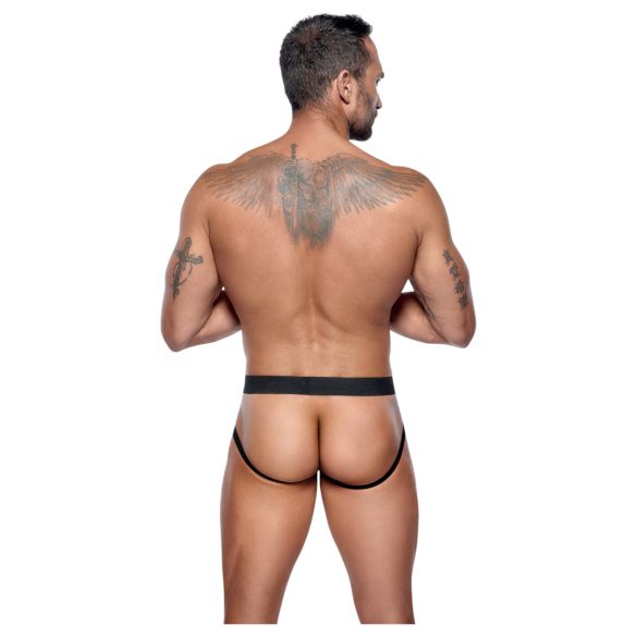 Black Level - vīriešu jockstrap biksītes ar rāvējslēdzēju melnas