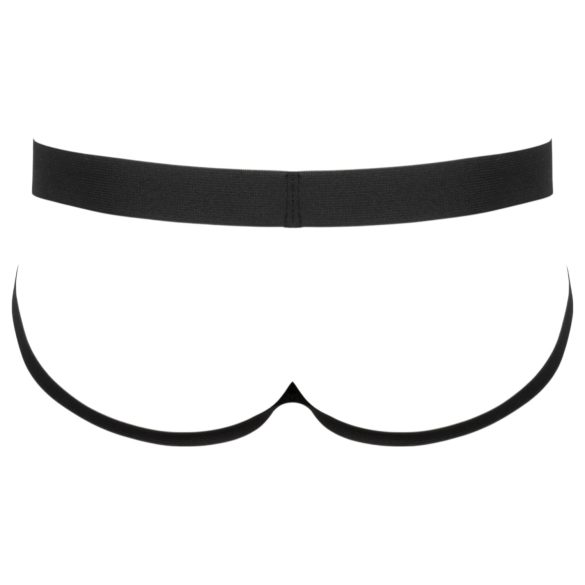 Black Level - vīriešu jockstrap biksītes ar rāvējslēdzēju melnas - L