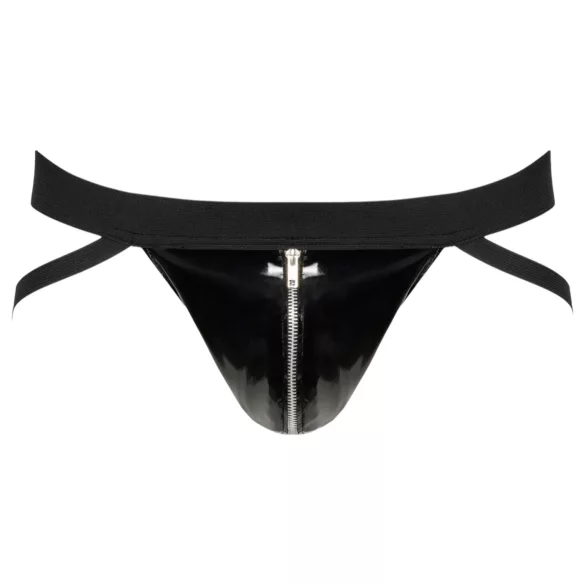 Black Level - džokstraps ar rāvējslēdzēju (melns) - XL