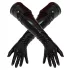 Lateksa garie, unisex cimdi (melni)