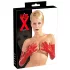 LATEX - garas cimdi gari unisex sarkani - L