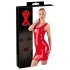 LATEX - Bezpiedurkņu lateksa mini kleita (sarkana) - S