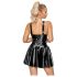 LATEX - mini kleita ar volāniem (melna)