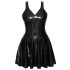 LATEX - mini kleita ar volāniem (melna)