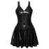 LATEX - mini kleita ar volāniem (melna)