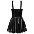 LATEX - mini kleita ar volāniem (melna)