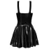 LATEX - mini kleita ar volāniem (melna)