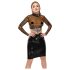 LATEKSS - caurspīdīgs lateksa tops (caurspīdīgs-melns) - S-L - XL