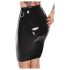 LATEX - melna lateksa vidēja garuma svārki - M