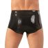LATEX - bokseršorti ar dzimumlocekļa pārsegu (melni) - L/XL