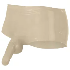   Lateksa bokseršorti ar dzimumlocekļa pārvalku (dabīgi krāsains) - L/XL