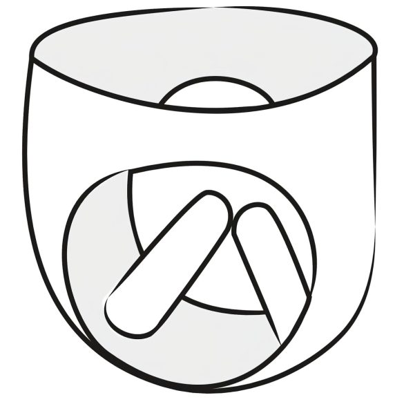 LATEX - sieviešu biksītes ar 2 uzpūšamiem iekšējiem dildo, melnas