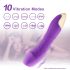 Mrow Real Lover - akumulators, ūdensdrošs reālistisks vibrators (violets)