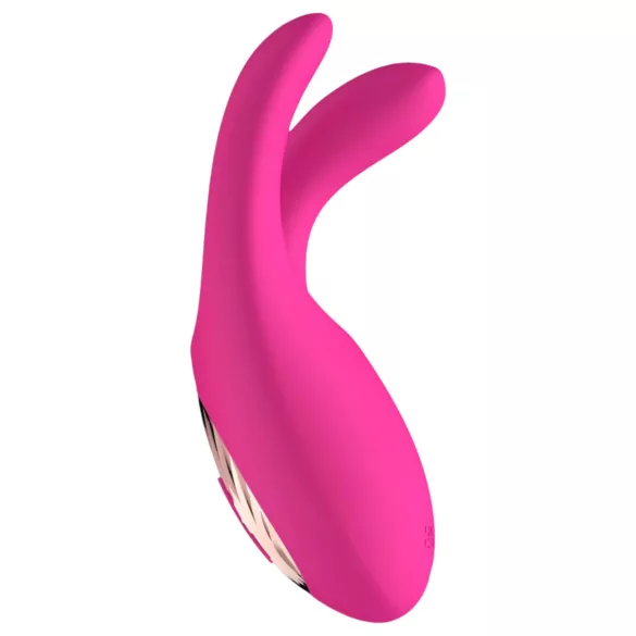 Mrow - klitora stimulators ar 3 zariem, uzlādējams vibrators, rozā