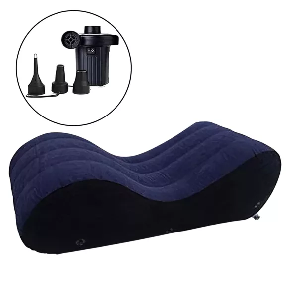 Desirel Magic Pillow - Uzpūšams seksa dīvāns - liels (zils)