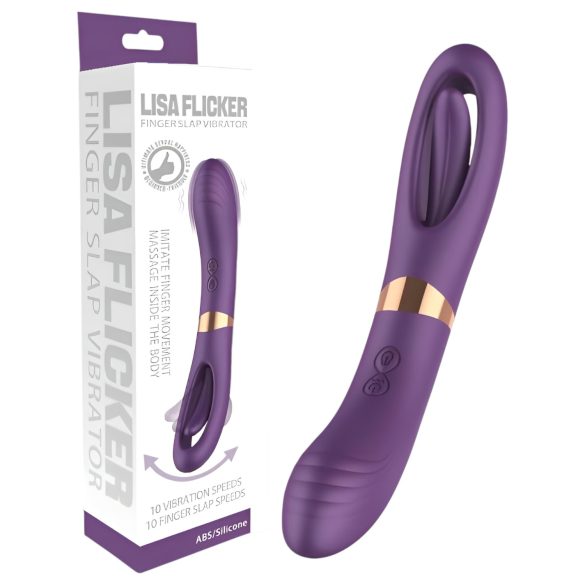 Funny Me Dual - vibrators ar mēli un klitora stimulāciju, uzlādējams, violets