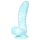 OgazR Jūras Čūska - rievots dildo - 17 cm (zils-balts)