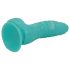OgazR Jūras Čūska - rievots dildo - 17 cm (zils-balts)