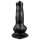 Dzīvnieku stils - suņa dzimumlocekļa dildo - 12 cm (melns)