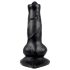 Dzīvnieku stils - suņa dzimumlocekļa dildo - 12 cm (melns)