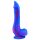 Inkipus - Sēklinieku silikona dildo - 18cm (zils-rozā)