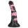Bad Horse - silikona zirga dzimumlocekļa dildo - 18 cm (melns-rozā)