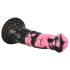 Negants Zirgs - silikona zirga dzimumlocekļa dildo - 18cm (melns-rozā)