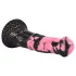 Bad Horse - silikona zirga dzimumlocekļa dildo - 18 cm (melns-rozā)
