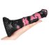 Negants Zirgs - silikona zirga dzimumlocekļa dildo - 18cm (melns-rozā)