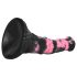 Negants Zirgs - silikona zirga dzimumlocekļa dildo - 18cm (melns-rozā)