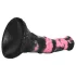 Bad Horse - silikona zirga dzimumlocekļa dildo - 18 cm (melns-rozā)