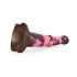 Varenis Zirga Spēks - silikona dildo 24cm (brūns-rozā)