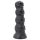 Galvaskausa dildo - 22 cm (melns)