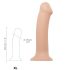 / Strap-on-me XL - divkāršā slāņa reālistiskais dildo - īpaši liels (dabīgs)