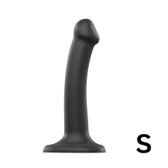 Strap-on-me divkāršs dildo ar diviem slāņiem melns