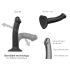 Strap-on-me Dual S - dubultā kārtā dildo (melns)