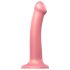 Strap-on-me Metālisks Spīdums M - ādas draudzīgs dildo (metāliska rozā)