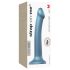 Metallic Shine M siksna strap-on - ādas draudzīgs dildo (metāliski zils)