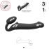Strap-on-me M - uzvēršams vibrators - vidējs (melns)