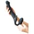 Strap-on-me M - uzvēršams vibrators - vidējs (melns)