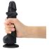 Strap-on-me L - divkārtējs piesūcekņa dildo (melns)