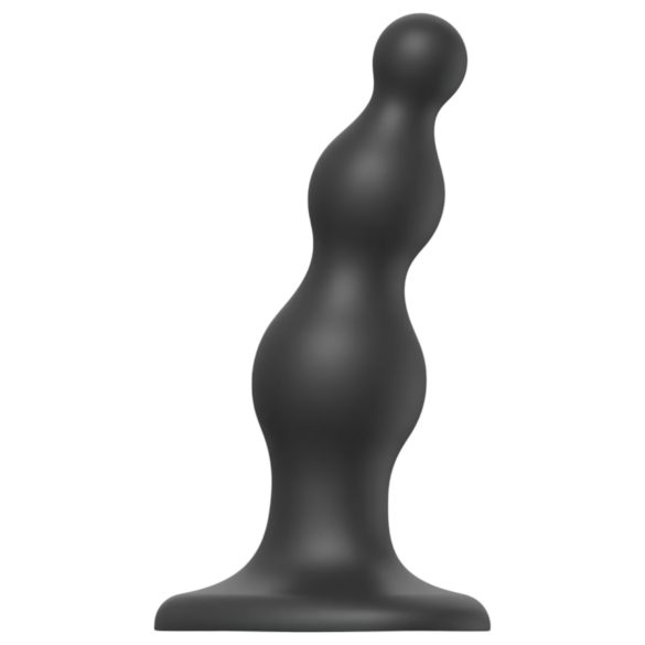 Strap-on-me Pērlīšu S - lodīšu, piesūcekņa dildo (melns)