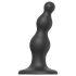 Strap-on-me Pērlīšu S - lodīšu, piesūcekņa dildo (melns)