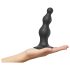 Strap-on-me Kreļļu Dildo M - pērlīšu, piesūcekņa dildo (melns)