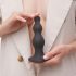 Strap-on-me Kreļļu Dildo M - pērlīšu, piesūcekņa dildo (melns)